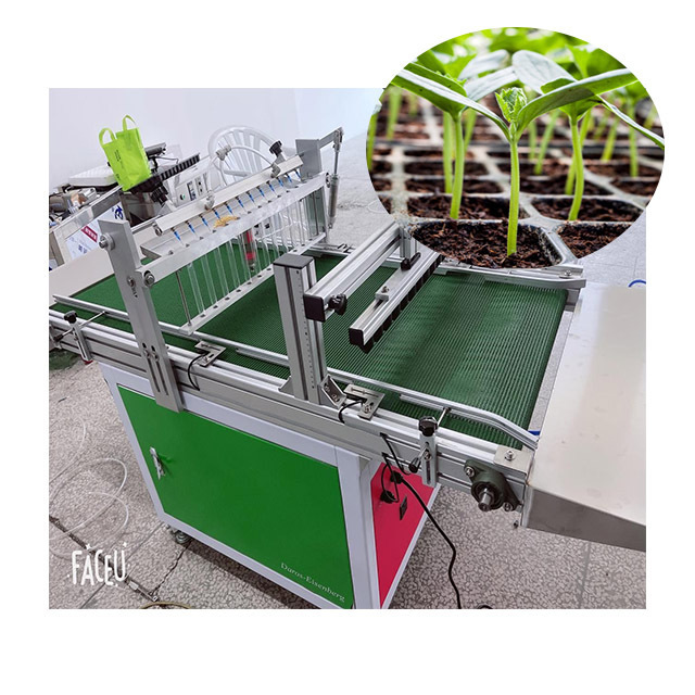 High quality stainless steel plug tray seeder tray seedling  machine  planting machine Plug seedling machine