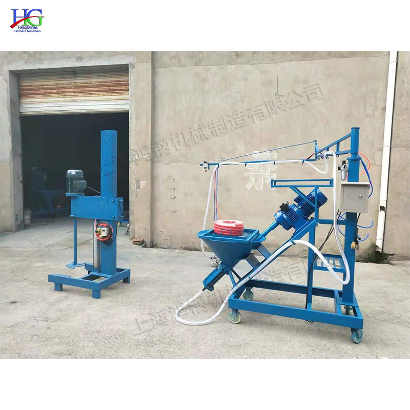 GRC Sprayer with mixer GRC Screw Gunite Machine Glass Fiber Window Sleeve Mortar Spraying Machine For Construction Work