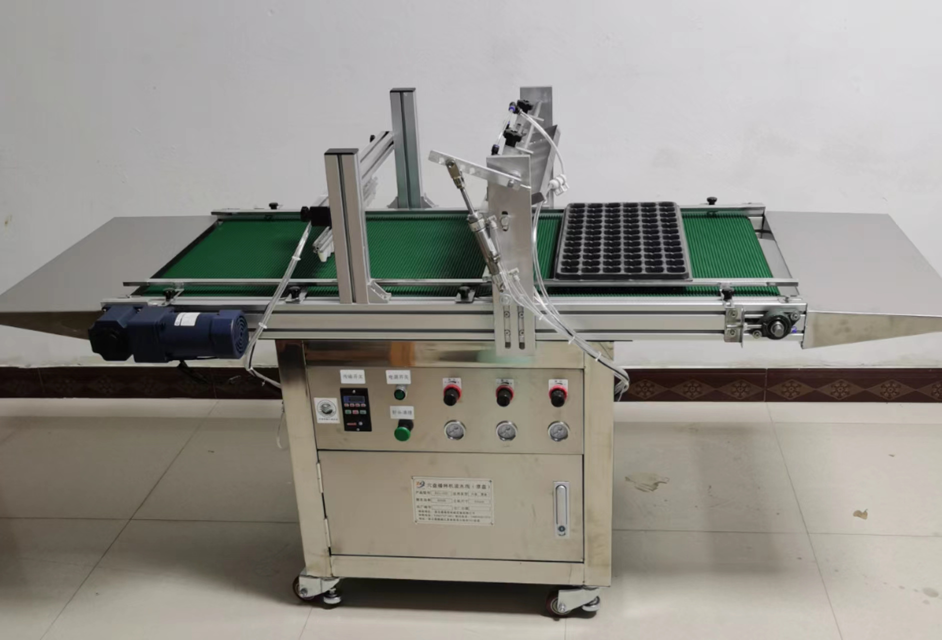 High quality stainless steel plug tray seeder tray seedling  machine  planting machine Plug seedling machine