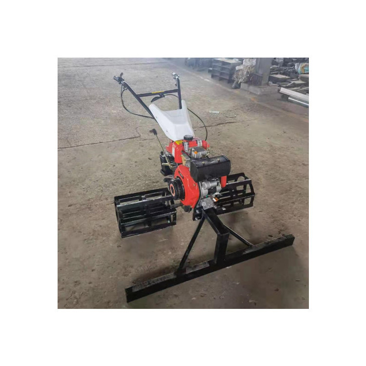 Hand push concrete paver Walk -behind Internal combustion type concrete leveler grader asphalt paver Leveling machine