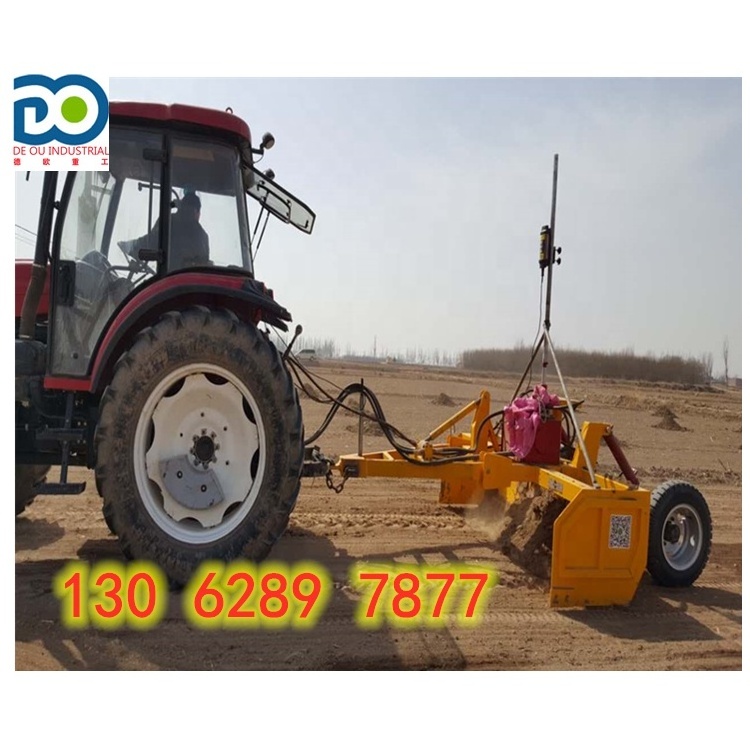 DEOU laser system 3.5m grader scraper agricultural leveling machine laser land leveler with CE certification