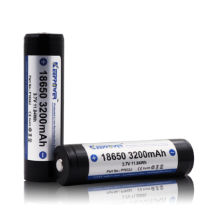 KeepPower P1832J 3.7V 3200mah 18650 li-ion rechargeable battery with protection