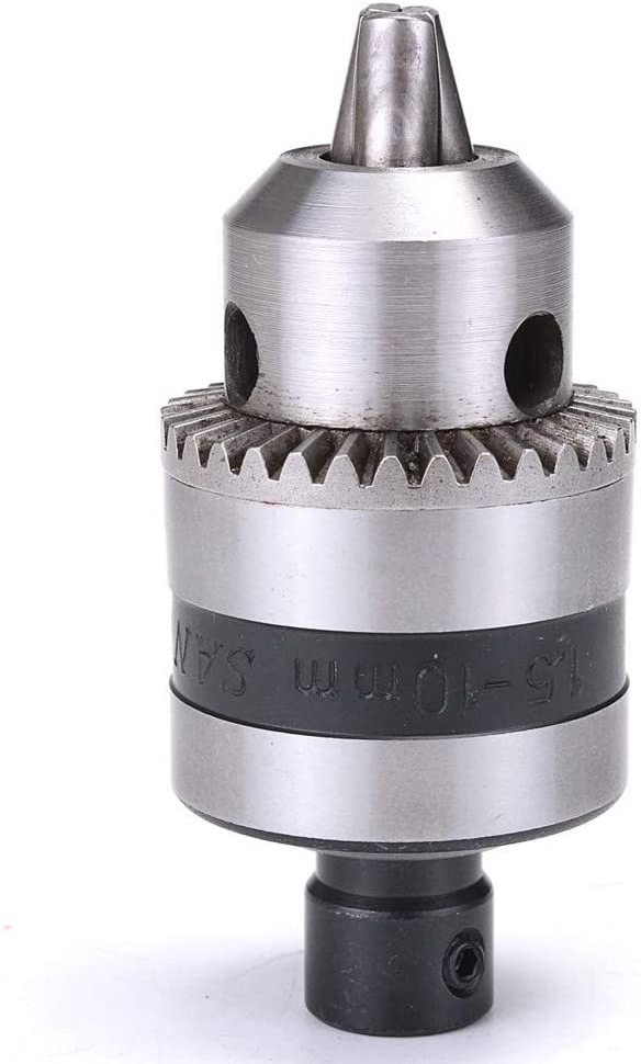 YouQi 1.5-10mm Electric Drill Chuck with 5mm Steel Shaft Mount B12 Inner Hole Drill Chuck Adapter