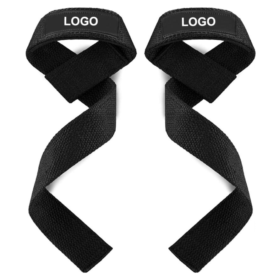 Custom Logo Non-slip Wrist Wraps Fitness Deadlift Heavy Duty Grip Support Gym Exercise Weight Lifting Straps