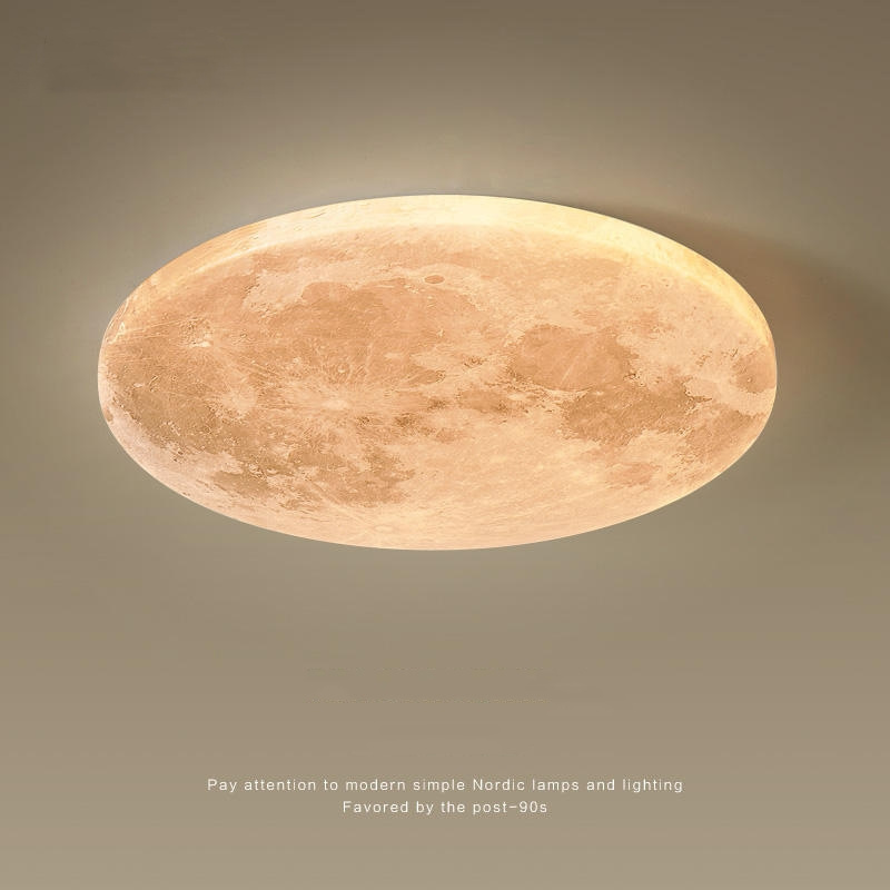 Modern LED Moon Ceiling Light Indoor Luxury Art Deco Mural Wall Lights Living Room Background Bedroom for Home Decoration