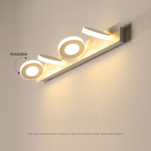 Modern Vanity Lights for Bathroom LED Surface Mounted Wall Lamps Interior Anti-fog Rotatable Bathroom Light Fixture Multi-head