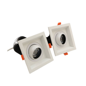 Recessed Ceiling Adjustable 360degree Anti-glare LED Spot Lights 8W12W15W20W25W30W COB Square LED Downlight