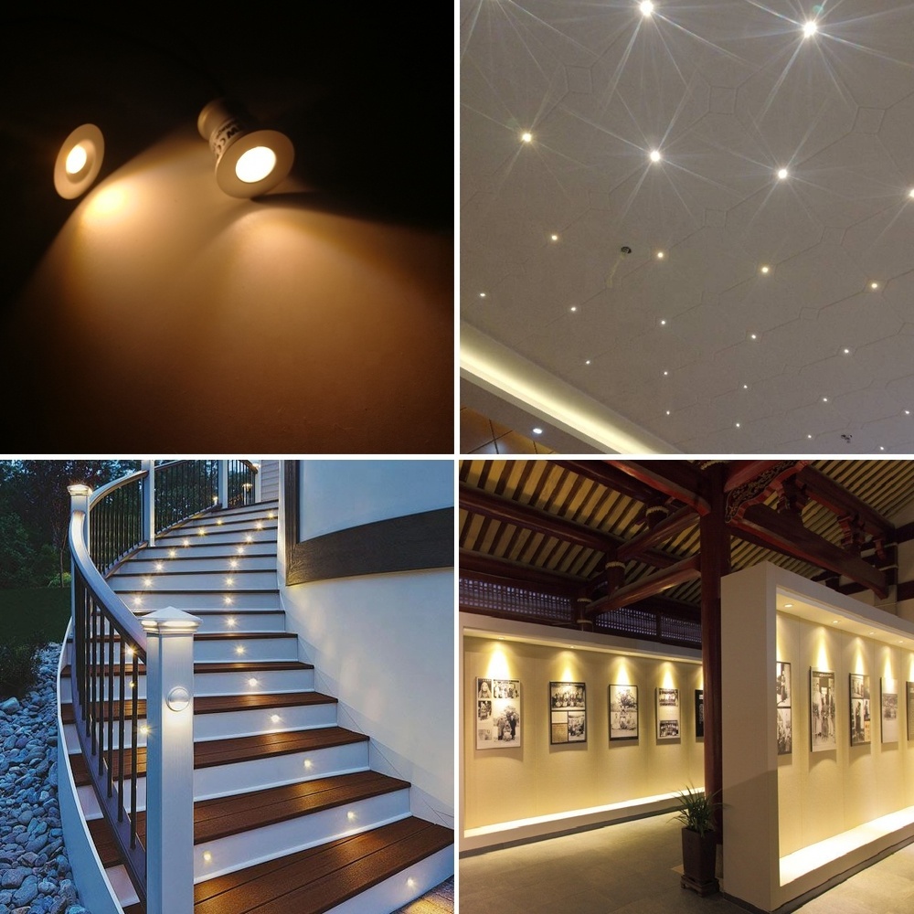 IP65 15mm Cutout Bedroom Kitchen Spot Light DC12V 3V 30D/120D Recessed Stair Cabinet Small Light