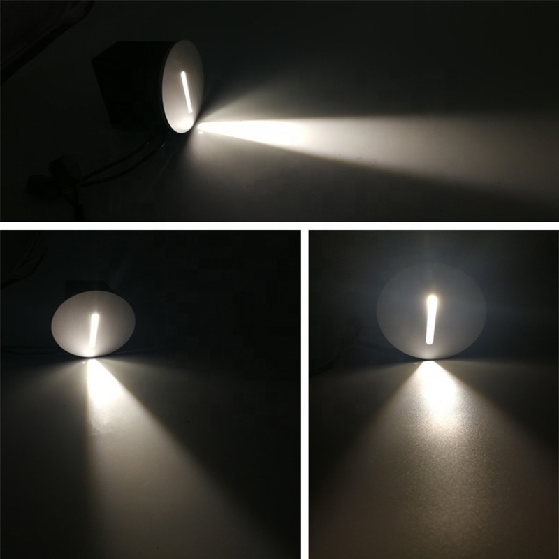 Led  Wall Lights Indoor Modern 3W IP20 Aluminum Staircase Lamp  Motion Sensor Led Recessed Stair Step Light Wall Sconce