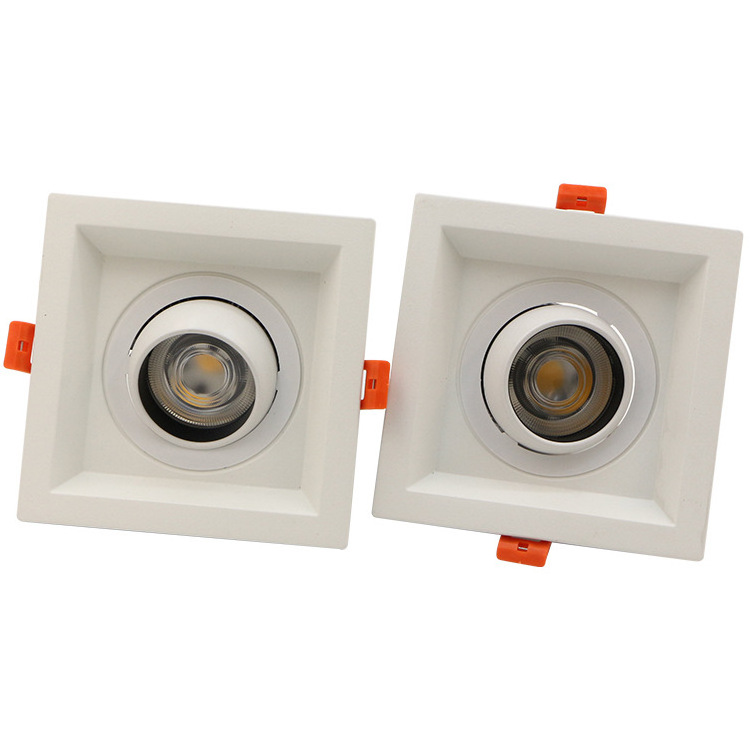 Recessed Ceiling Adjustable 360degree Anti-glare LED Spot Lights 8W12W15W20W25W30W COB Square LED Downlight