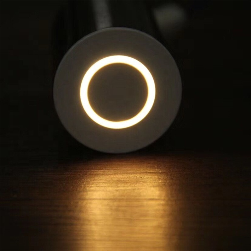 1W Recessed LED Moon Light Stair Lamp Fixture DC12-24V Corner Wall Lights Step Garden Decoration Hallway Lamp