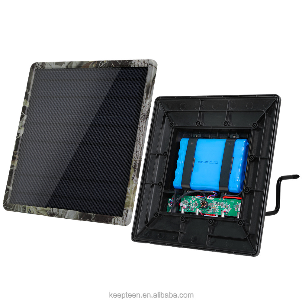 Solar Panel Built in Battery 18650 25000mAh  6v 9v 12v For Trail Track Game Hunting Cameras