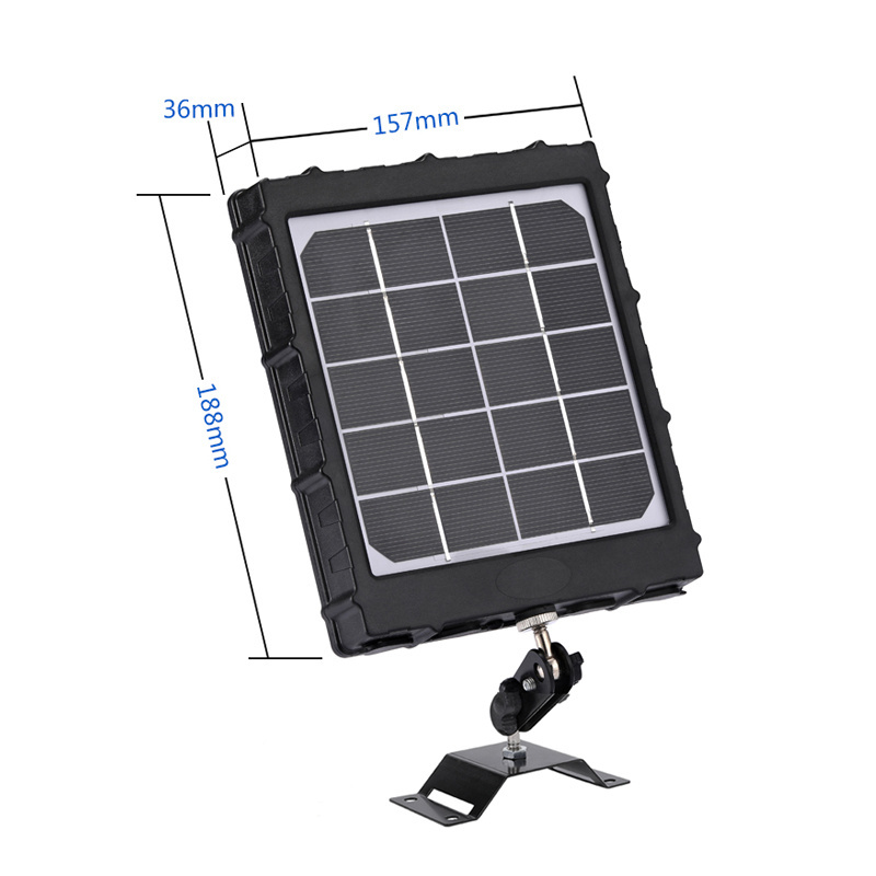 Outdoor Trail camera Solar Panel 12V/9V/6V Built-in 8000mAh battery High Efficiency waterproof 3W WG8000 Solar Panel Charger