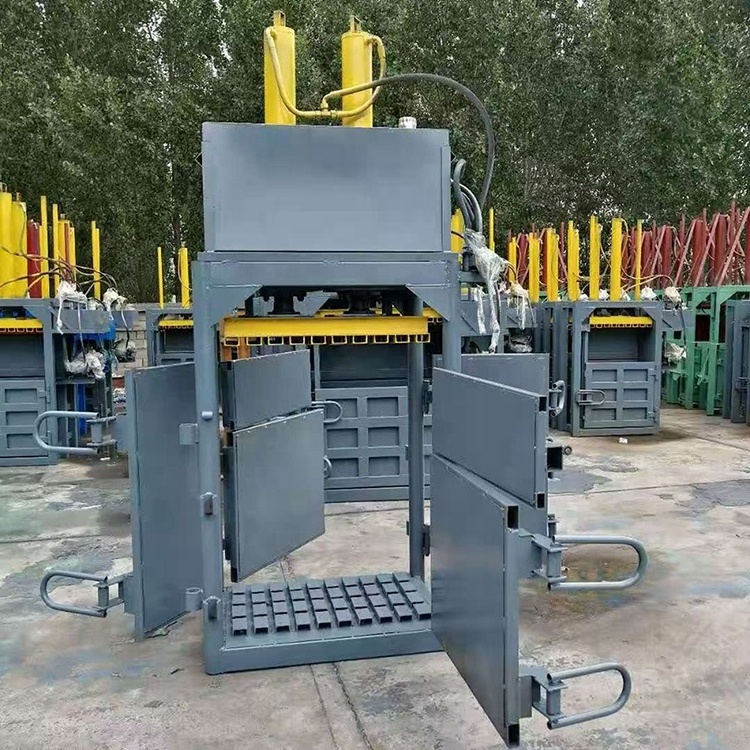 Scrap Cans Coconut Fiber Compactor Vertical Hydraulic Baling Press Machine