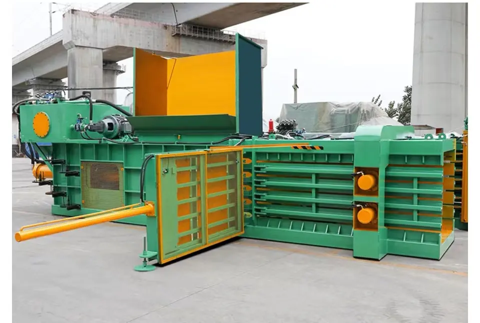 horizontal cardboard  baler machine for plastic baler price