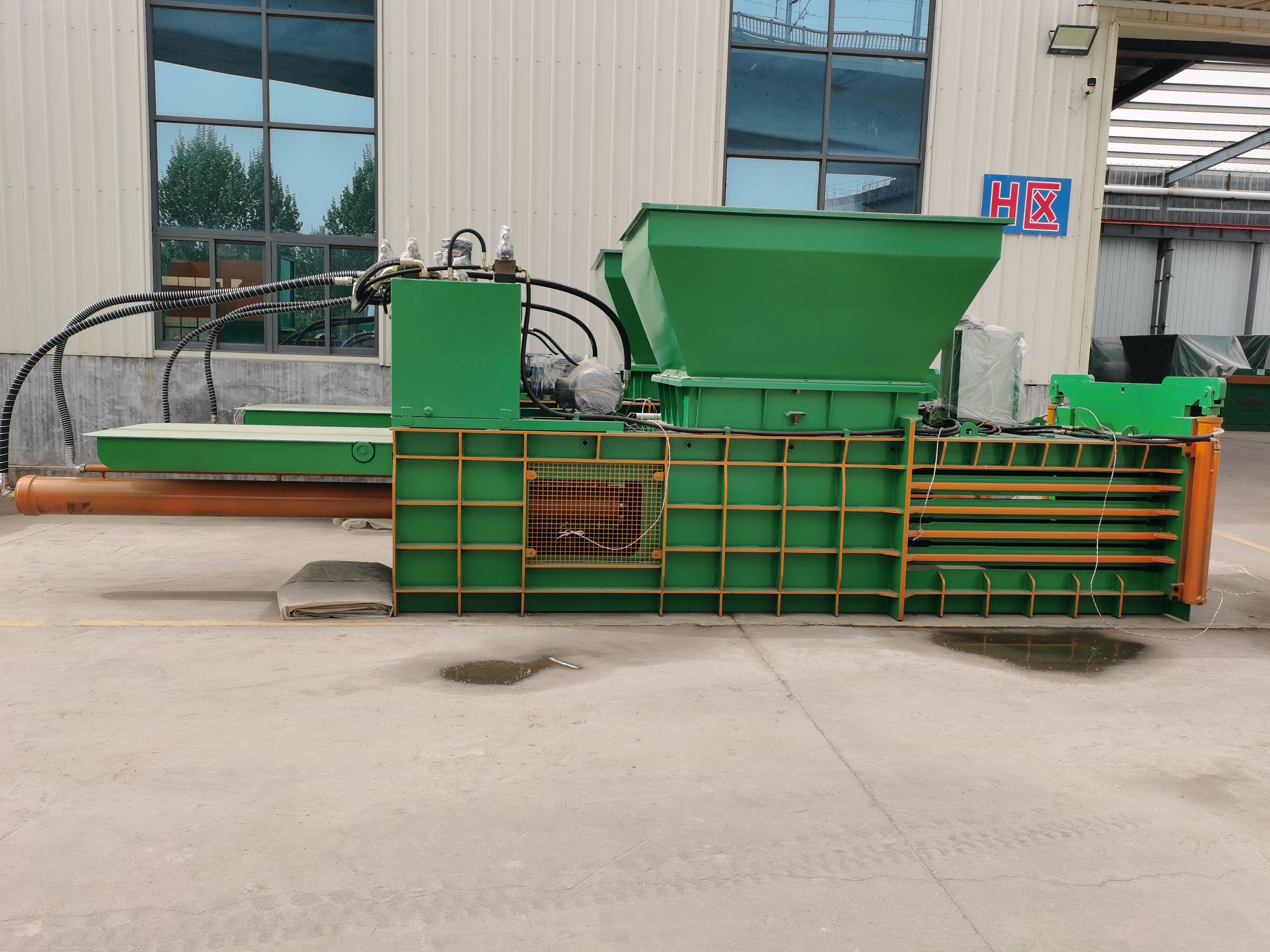 horizontal cardboard  baler machine for plastic baler price