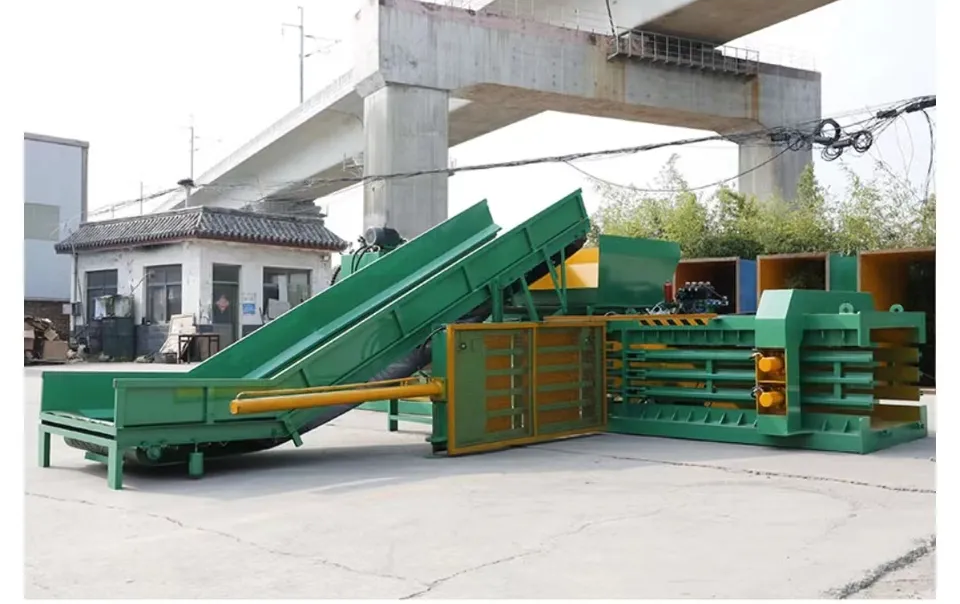 horizontal cardboard  baler machine for plastic baler price