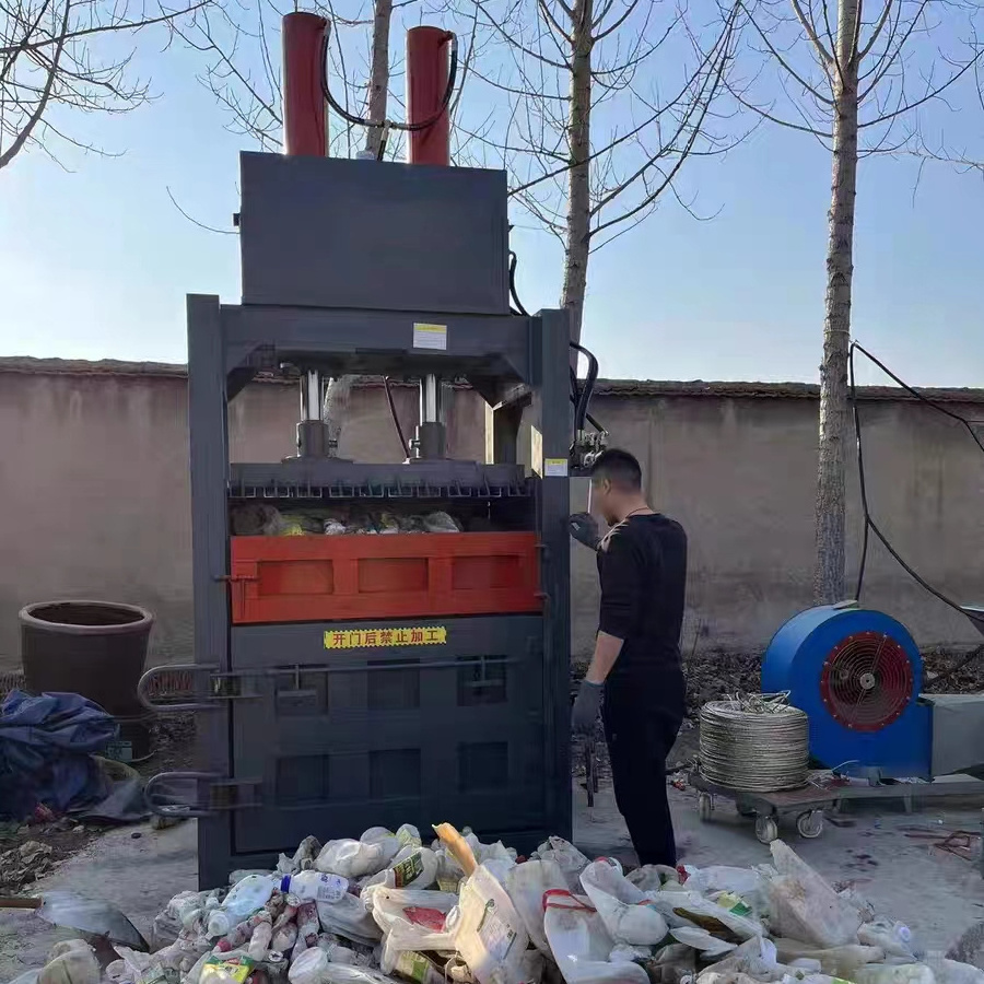 hydraulic waste paper compressor machine vertical baler machine cardboard press machine