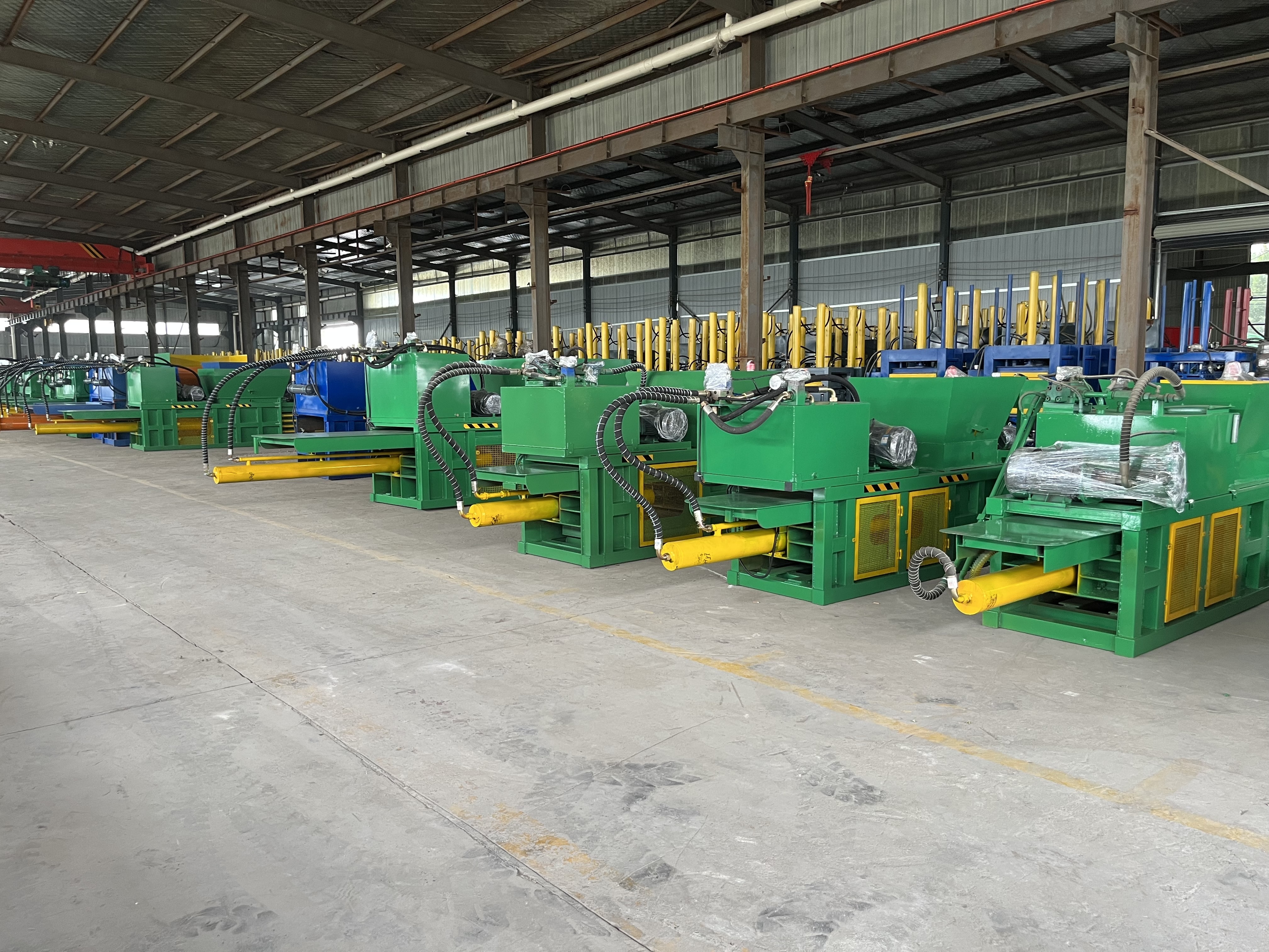 Automatic 120 Tons horizontal baler machine for waste paper hydraulic baling press machine