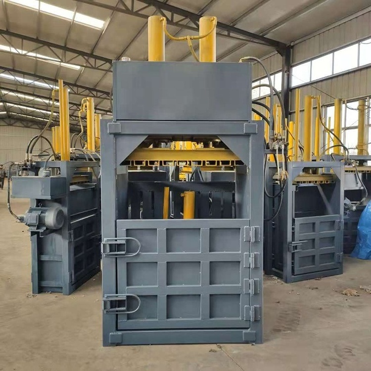 Scrap Cans Coconut Fiber Compactor Vertical Hydraulic Baling Press Machine