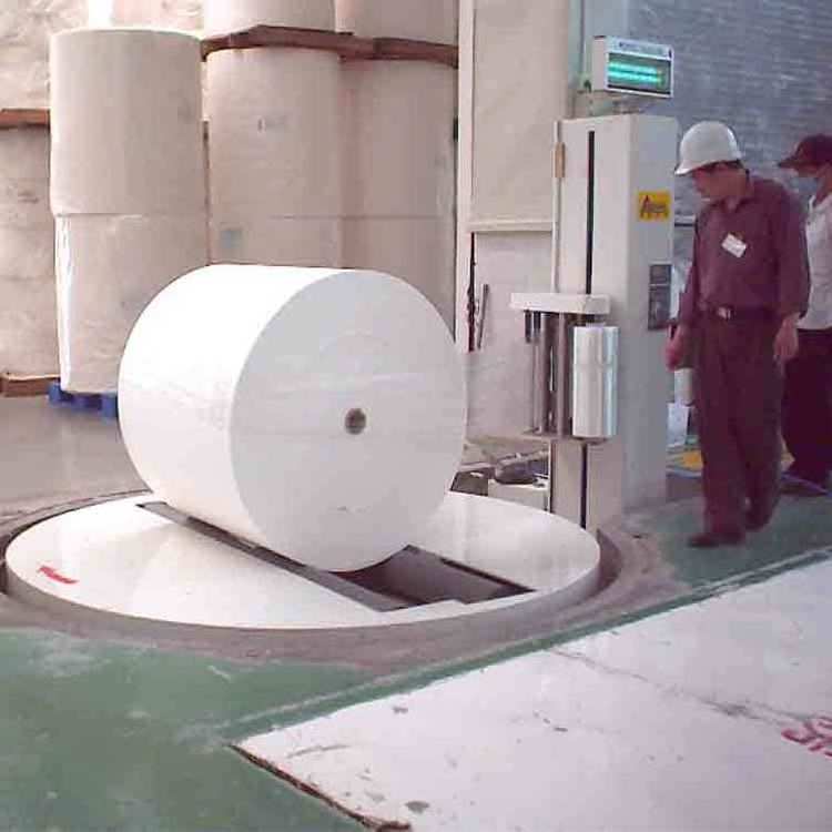 Paper Roll Film Strech Pallet Wrapper/Paper Coil Pallet Strech Wrapping Machine Paper Reel Wrap Machine