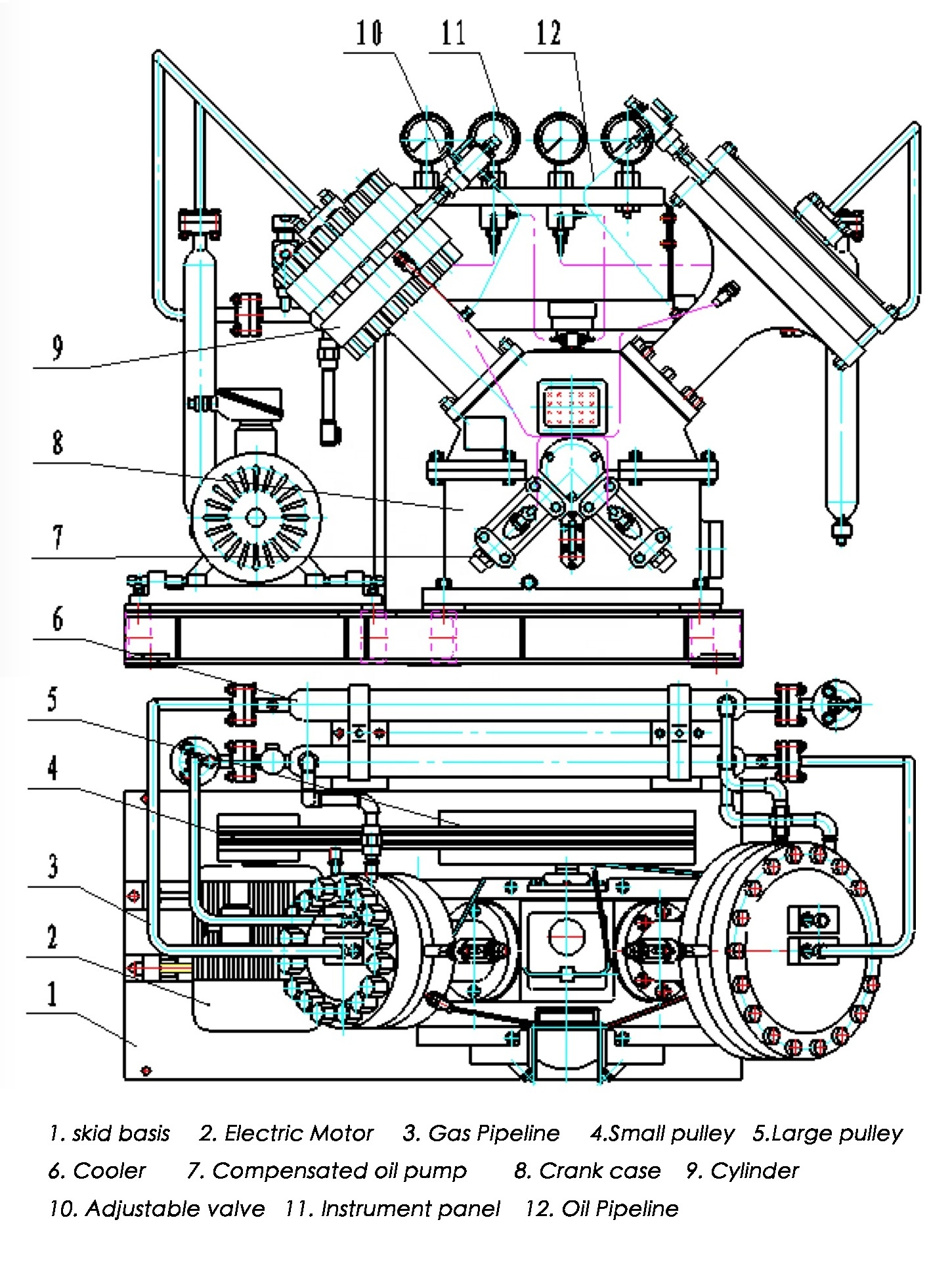 300bar 450bar High Pressure Electric Piston Air Compressor 1000 psi High Pressure diaphragm compressor