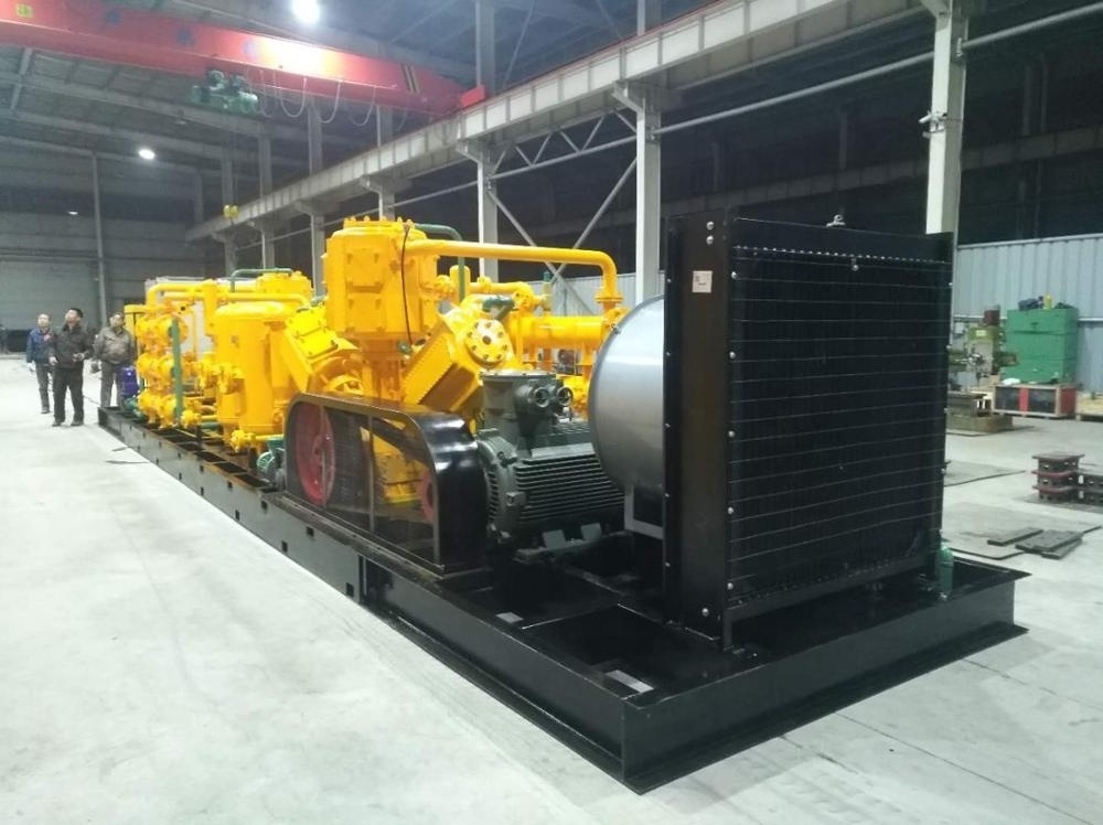 Associated Natural Gas CNG Compressor 200bar 300 bar 400bar exhaust pressure reciprocating gas compressor