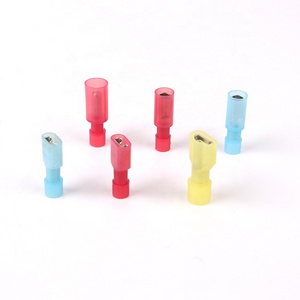 Female Nylon Fully Insulated Connector Nylon End Terminal FDFN1.25-250 Cable Brass Lug Female Crimp Connectors