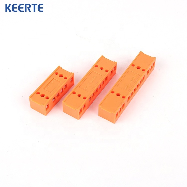 KEERTE Wholesale Price Screw Clamp Terminal Blocks Connector H3801-6 Fixed Electrical Wire Connectors Terminal Screw Block