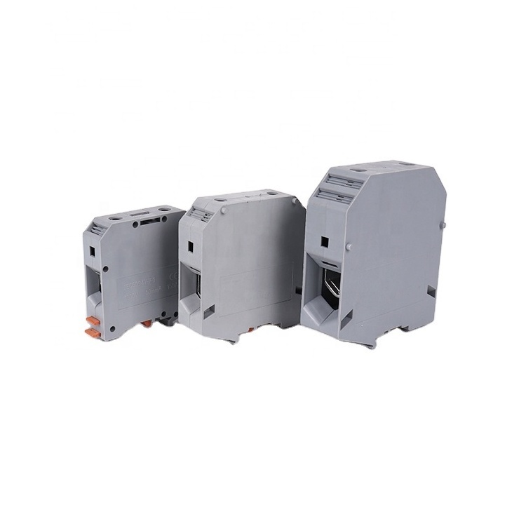 Factory Price UK series UKH50 Big current 150A 1000V 50mm2 waterproof din rail Electric Plastic screw clamp terminal block