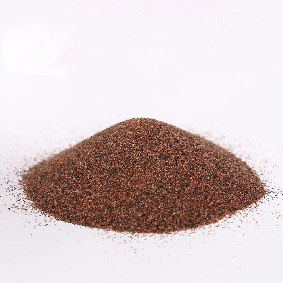 Factory Low Price Red Color Supplier 80Mesh Garnet Sand 20/40 For Water Treatment And Sandbasting