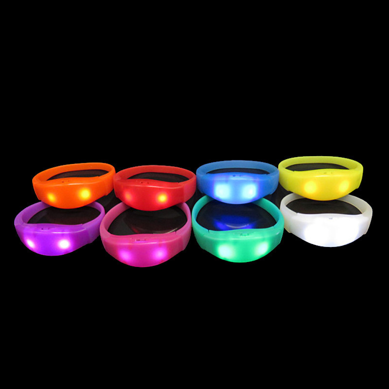 Promotional Gift Party Supplies Festival Acrylic Wristbands Led Glow Luminous Bracelet