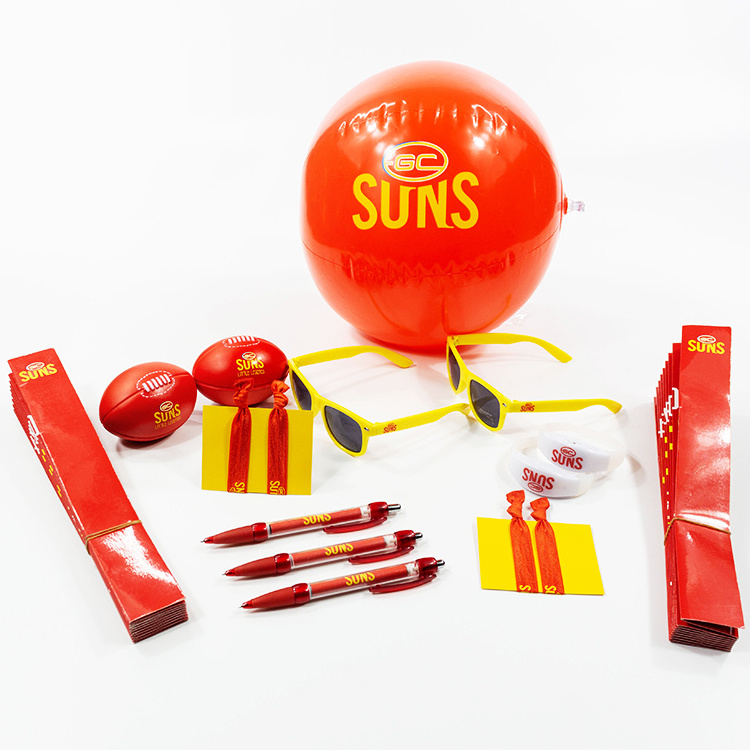 Promotional Business Customized Logo Kids Adults Give Aways Sunglasses Ball Pen Inflatable 3d Beach Ball Gift Sets