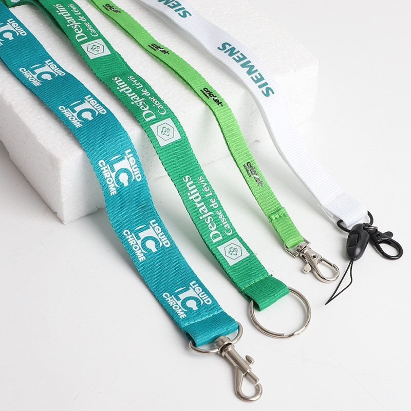 Hot Sale Lanyard Custom Polyester Key Chain offor Keychain Manufacturers Wholesalers Personalized white keychain strap