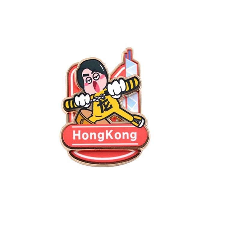 wholesale medical flag empty custom metal enamel lapel pins logo badges making machine with safety pin