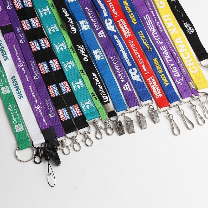 Hot Sale Lanyard Custom Polyester Key Chain offor Keychain Manufacturers Wholesalers Personalized white keychain strap