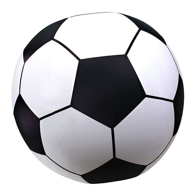 giant inflatable 1m 3d funny toy pvc with glitter inside beach garden soccer ball