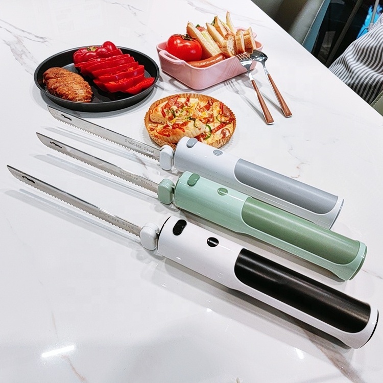 smart bread electronic kitchen gadgets high frequency professional plastic electric for meat cutting cake knife and server set