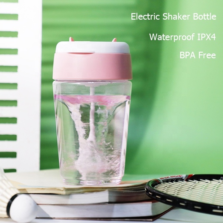 Sports Fitness BPA Free Portable Pastel Self Stirring Mug Custom Logo Electric Gym Protein Powder Shaker Bottle