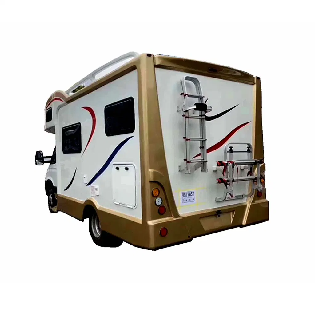 Motorhome Fiberglass Caravan China factory made brand new Small motorhome traveling truck