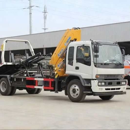 ISUZU FTR Roll Back Tow Truck with Crane 10 Ton & Optional Ton Capacity Lifting & Towing Wrecker for Sale