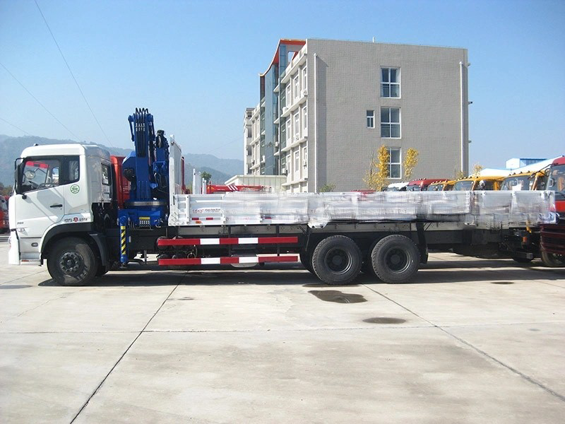 8X4 260HP Dongfeng Heavy Crane New 12t Mounted Crane Truck with Straight Boom truck with arm crane 10ton