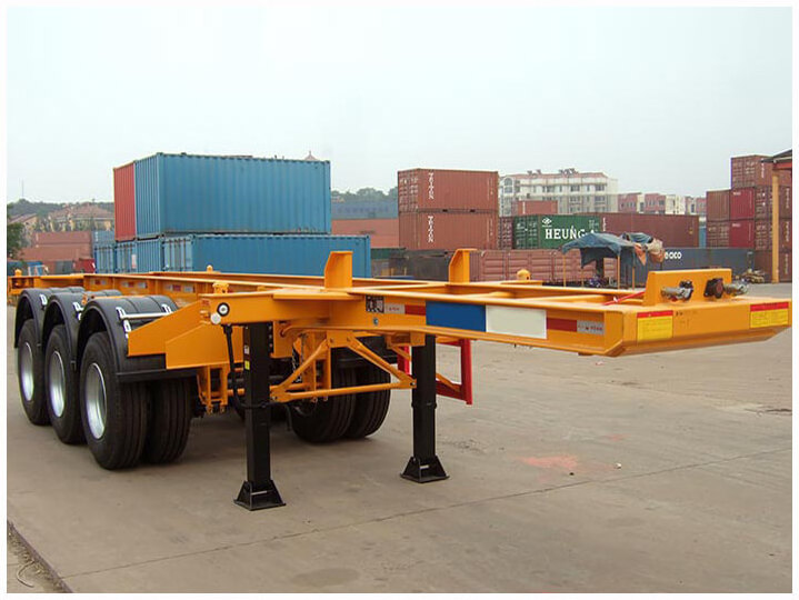 Vehicle Master 3 Axles 4 Axles 40 FT Flatbed 20FT Flat Bed Container Flatbed Semi Truck Trailer