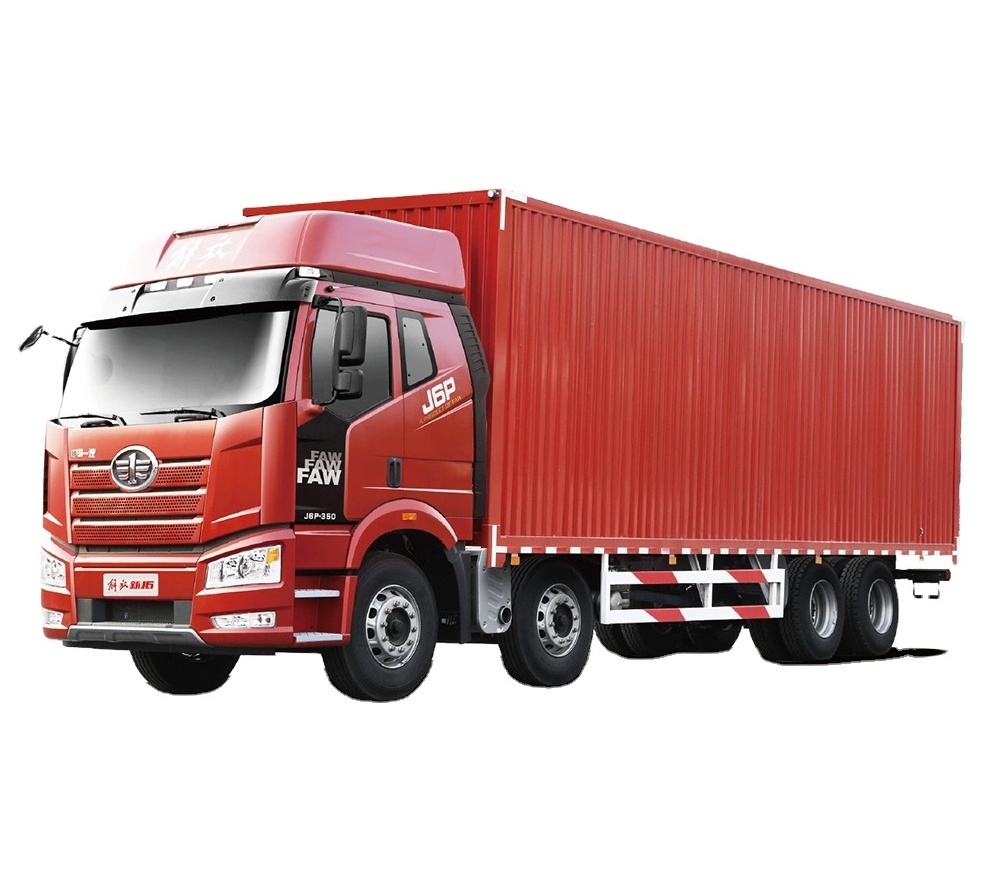 KEEYAK HOT SALE China FAW 8*4 14 Wheels Rigid Logistics transportation Truck Cargo Trucks for Factory price