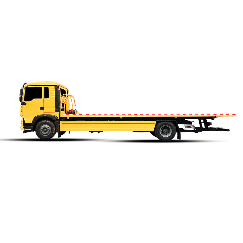 Heavy Flat bed tow truck Howo platform  7 m 8 ton 10 ton flatbed underlift tow truck Metro roadside rescue wrecker tow truck m