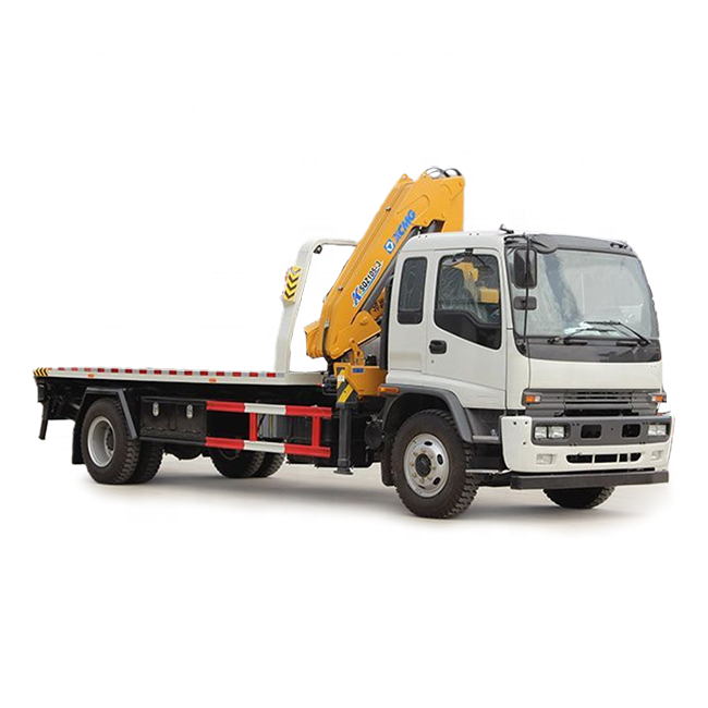 ISUZU FTR Roll Back Tow Truck with Crane 10 Ton & Optional Ton Capacity Lifting & Towing Wrecker for Sale