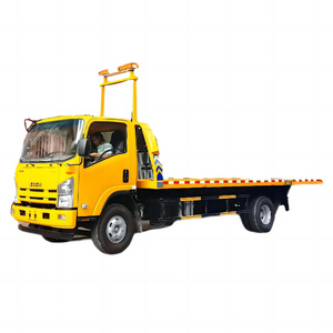 ISUZU camion Euro 5/6 4x2 Rollback Flatbed Wrecker Tow Truck 4 Ton Municipal Tow Truck Underlift Road Recovery Tow Truck on sale