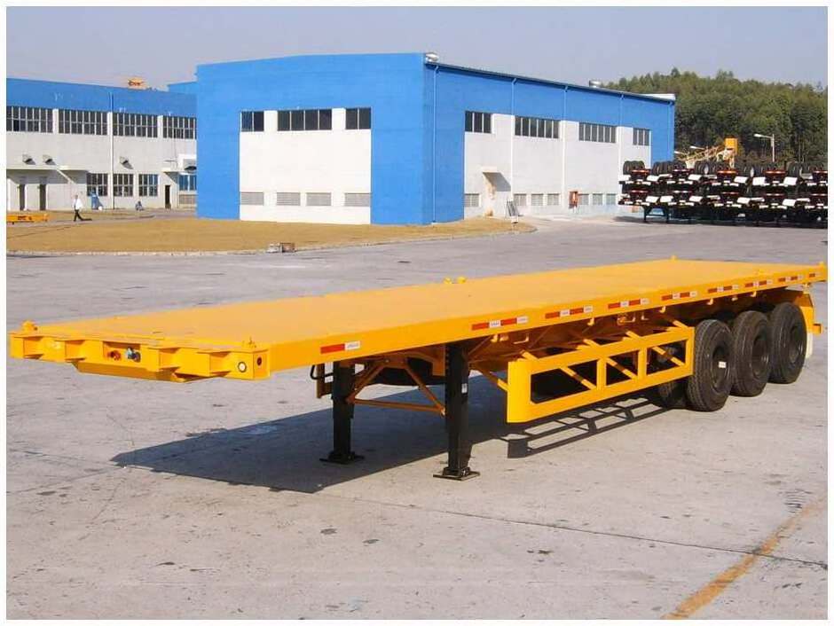 Vehicle Master 3 Axles 4 Axles 40 FT Flatbed 20FT Flat Bed Container Flatbed Semi Truck Trailer