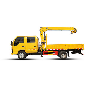 ISUZU 4*2  Truck-mounted Crane Popular telescopic 3.2 ton 6.8m mini  mounted crane trailer truck 120hp diesel for sale