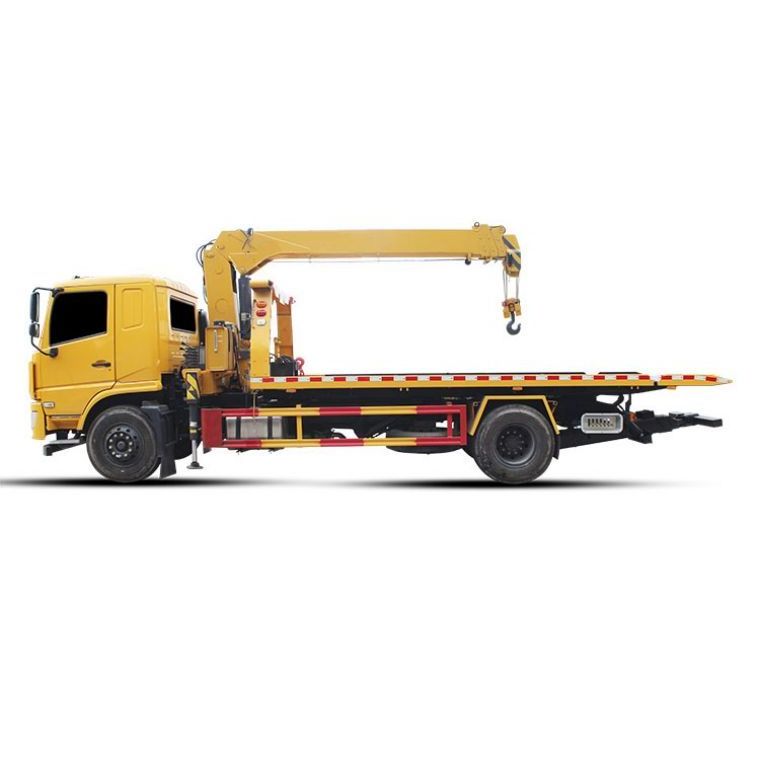 JAC Flat Bed Crane Tow Truck 6.3t 4x2 Wrecker Road Maintenance Truck Remove Obstacles Truck for Sale